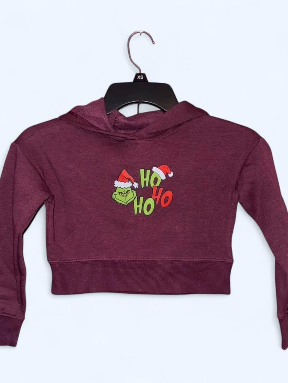 Athletic Works Maroon Hoodie with Grinch Graphic